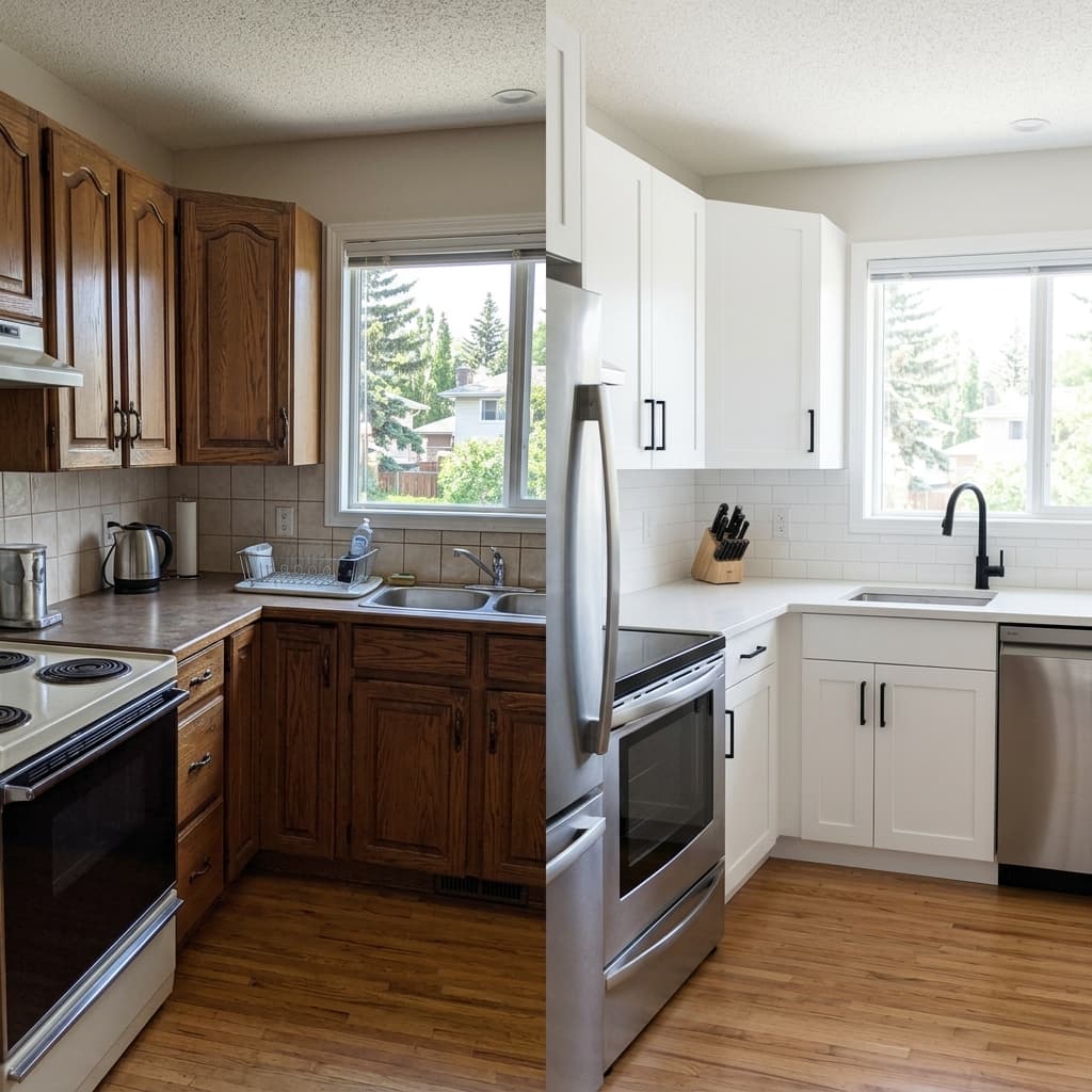 Cabinet Refinishing vs Replacement Calgary | Cost & Value Comparison