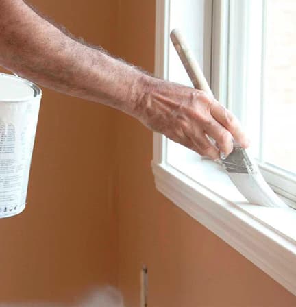 Interior painting project detail