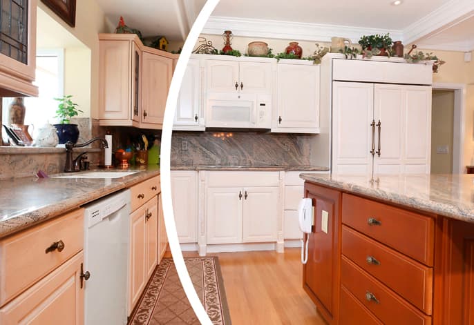 Cabinet refinishing Calgary